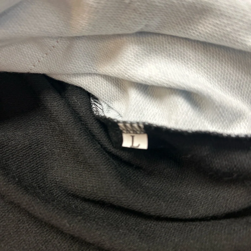 Nike Black and Light Blue Hoodie
